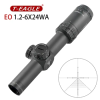 TEAGLE EO 1.2-6X24WA Caza Rifle Scope Tactical Riflescope for Air Guns Sniper Rifle Scope Hunting And Shotting Airsoft Sight PCP