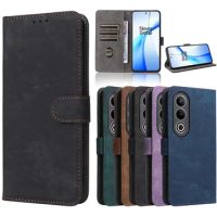 For OnePlus Nord CE4 5G Case Wallet Anti-theft Brush Magnetic Flip Leather Case For OnePlus Nord CE 4 5G Phone Case