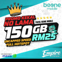 BeOne Mobile (New 2026) Line Maxis Simkad Unlimited Internet BeOne Prepaid High Speed Data 4G/5G Unl