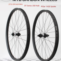Lightweight Carbon MTB Wheelset 29 Ratchet System DT 350 Disc Rims 29 MTB Carbon Bicycle Wheel Tubeless Thru Axle/ Boost