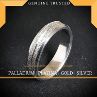 SAN950 Cincin Pria Nikah & Tunangan P55 – Palladium Original | Opsi Platinum, Emas Putih, Emas Kunin