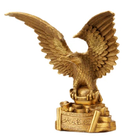 SHUN brass copper eagle Decoration Exhibition Grand eagle office Feng Shui Crafts gift