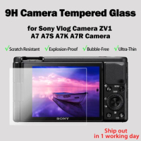 Sony Vlog ZV-1 Camera Glass Film 9H Hardness Tempered Glass Ultra Thin LCD Screen Protector for Sony ZV1 A7 A7S A7K A7R Camera