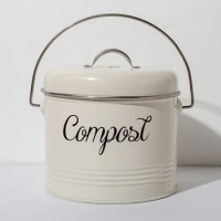 3L Kitchen Compost Bin Countertop with Lid Compost Pail Food Waste Compost Bucket Coal Filter for Food Scraps Food Composter Bin