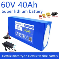 60V 40Ah Battery Electric Scooter Battery 60V Electric Bicycle Lithium Battery Pack Ebike BMS High-Power Battery 67.2V charger