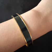 Vince Camuto Black Enamel Bangle