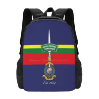 Royal Marine Commando - Est 1664 School Bags Travel Laptop Backpack Royal Bootnecks Essence Elite 40 Commando 42 Commando 45