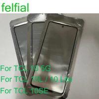 10Pcs/Lot Front Glass+OCA LCD Outer Lens For TCL 10 5G 10L 10SE Touch Screen Panel
