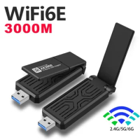 10pcs Ax3000m Wireless Wifi 6 Drive Free Network Card Laptop Desktop Wifi Transmitter Receiver Usb3.0
