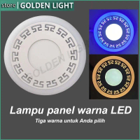 Lampu Downlight LED 3 Warna Lampu Panel LED 3W/4W/6W/12W Lampu Plafon