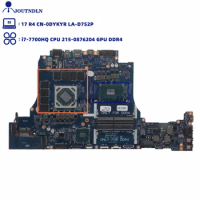 JOUTNDLN FOR DELL ALIENWARE 17 R4 Laptop Motherboard DYKYR 0DYKYR CN-0DYKYR BAP10 LA-D752P i7-7700HQ CPU 215-0876204 GPU DDR4