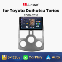 Junsun V1 AI Voice Wireless CarPlay Android Auto Radio for Toyota Rush DAIHATSU TERIOS 2006-2016 4G Car Multimedia GPS 2din