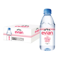 【VIP-Evian依雲】依雲天然礦泉水PET瓶330mlx24入/箱