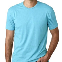 kaos polos cotton combed 30s biru muda S