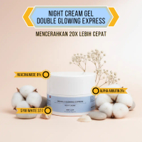 Cream Malam Double Glowing Express Krim Farma Dokte Forte Dosting 10gr Cepat Mencerahkan flek flekso