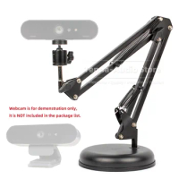 For Logitech Brio 4K Pro Webcam C1000e C1000 e Desk Table Video Camera Stand Tabletop Scissor Boom Arm Desktop Rack Mount Holder