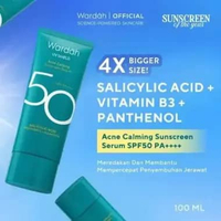 WARDAH UV Shield Acne Calming Sunscreen Serum SPF 50 PA 100ml Sunscreen Wajah Acne50 BIGPACK