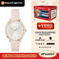 Jam Tangan Wanita Hugo Boss Pura 1502643 Ladies Silver Dial Light Pink Leather Strap Pink