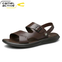 Camel Active New Top Quality Sandal Men Sandals Summer Genuine Leather Sandals Men Outdoor Shoes Men Leather Shoes
