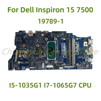 Suitable for Dell Inspiron 15 7500 laptop motherboard 19789-1 with I5-1035G1 I7-1065G7 CPU 100% Tested Full Work