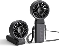 Quạt cầm tay JISULIFE Life7 – Tính linh hoạt tối đa: Động cơ công suất cao màn hình LED sạc lại 3600