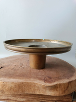 日本回流銅器古董銅盤薄端水盤花道盤，全品，皮殼一流，直徑29