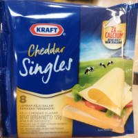 Kraft cheddar slice 120gr