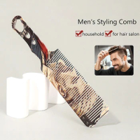 1Pc Hair Comb Resin Material Clipper Anti-static Barber Cutting Hairdressing Flat Combs For Men