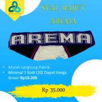 Syal Rajut Sepak Bola Arema Aremania