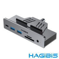 HAGiBiS iMac/Pro 電腦專用Type-C多功能八合一夾扣式擴充轉接器