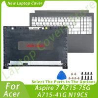 Plastic PC Parts For Acer Aspire 7 A715-75G A715-41G N19C5 Gray LCD Back Cover Palmrest Upper Laptop Housing Case Replacement