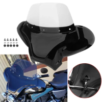 Motorcycle Universal Windscreen Retro Windshield Outer Batwing Deflector Fairing Cowl For Harley Touring Sportster Yamaha Honda