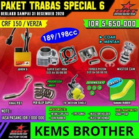PAKET BRT CRF TRABAS SPESIAL 6 BOREUP 189CC-200CC