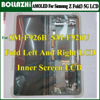 AMOLED For ZFold3 5G LCD Inner screen For Samsung Z Fold3 F926B LCD Display Touch Screen Digitizer Assembly With Frame