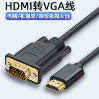 【優選百貨】hdmi轉vga高清線 HDMI轉換線 VGA連接線 電腦顯示器投影連接線HDMI 轉接線 分配器 高清