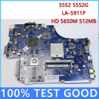 For ACER 5552 5552G Laptop Motherboard NEW75 LA-5911P With HD5650M 512MB DDR3 MainBoard