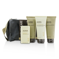 愛海珍泥 Ahava - 男士護理組合: 無泡刮鬍膏 100ml + 沐浴凝膠 100ml + 足霜 100ml + 淨化皂 100g