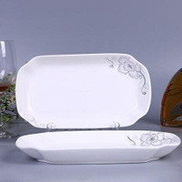 盤子 陶瓷特價包郵家用超大號長方形魚盤 蒸烤菜魚盤子微波爐餐具