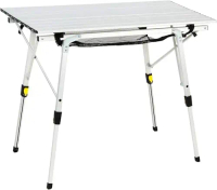 PORTAL Outdoor Folding Portable Picnic Camping Table with Adjustable Height Aluminum Roll Up Table T