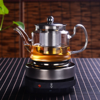 電陶爐煮茶壺耐高溫過濾玻璃燒水壺水杯套裝家用全自動蒸煮茶器