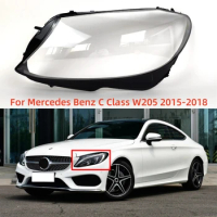 For Mercedes Benz C Class W205 2015 2016 2017 2018 C180 C200 C260L C280 C300 Cars Front Headlight Shell Glass Shell