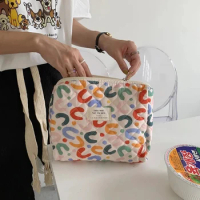 Baby Diaper Bag Cartoon Print Nappy Bag Zipper Handbag Carry Pack Travel Outdoor Diaper Storage Bag Multi Functional Storage Bag