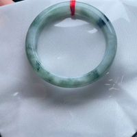 緬甸手鐲細糯化飄花翡翠手鐲質地細膩飄花靈動清新唯美優雅大氣