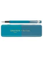 ปากกาหมึกซึม Caran d'Ache - 849 สีSky Blue & Lavender Purple Fountain Pen (F-Ink pump)
