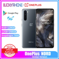 Global Version OnePlus Nord 5G Smartphone Snapdragon 765G 12GB 256GB Mobile Phone 6.44'' 90Hz AMOLED Screen 48MP Quad