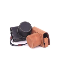 For SONY RX1R2 RX1M2 RX1 rx1r RX1Rii Protective sleeve Genuine Leather Photo Camera Case Handmade Body Bag BOX Bottom Lens Cover
