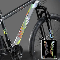 Stickers For Bike Rockshox Reflective Photochromic Bicycle Sticker Frame Protection Mtb Self Adhesive Decals Cycling Accessories