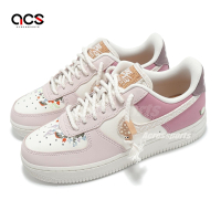 Nike 休閒鞋 Wmns Air Force 1 07 LX 女鞋 粉紅 蘑菇 刺繡 AF1 IB8874-111