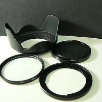 4 in 1 67MM Adapter Ring+Lens Cap+lens Hood+UV Filter For 67mm SX30 IS SX20 SX10 67mm UV Filter / Lens Hood FA-DC67A