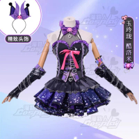 Naraka: Bladepoint Tessa & Kuromi Cosplay Costumes Headwear Purple Skirt Outfit